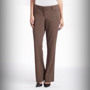 THE LIMITED Brown Straight Leg Trouser Pants